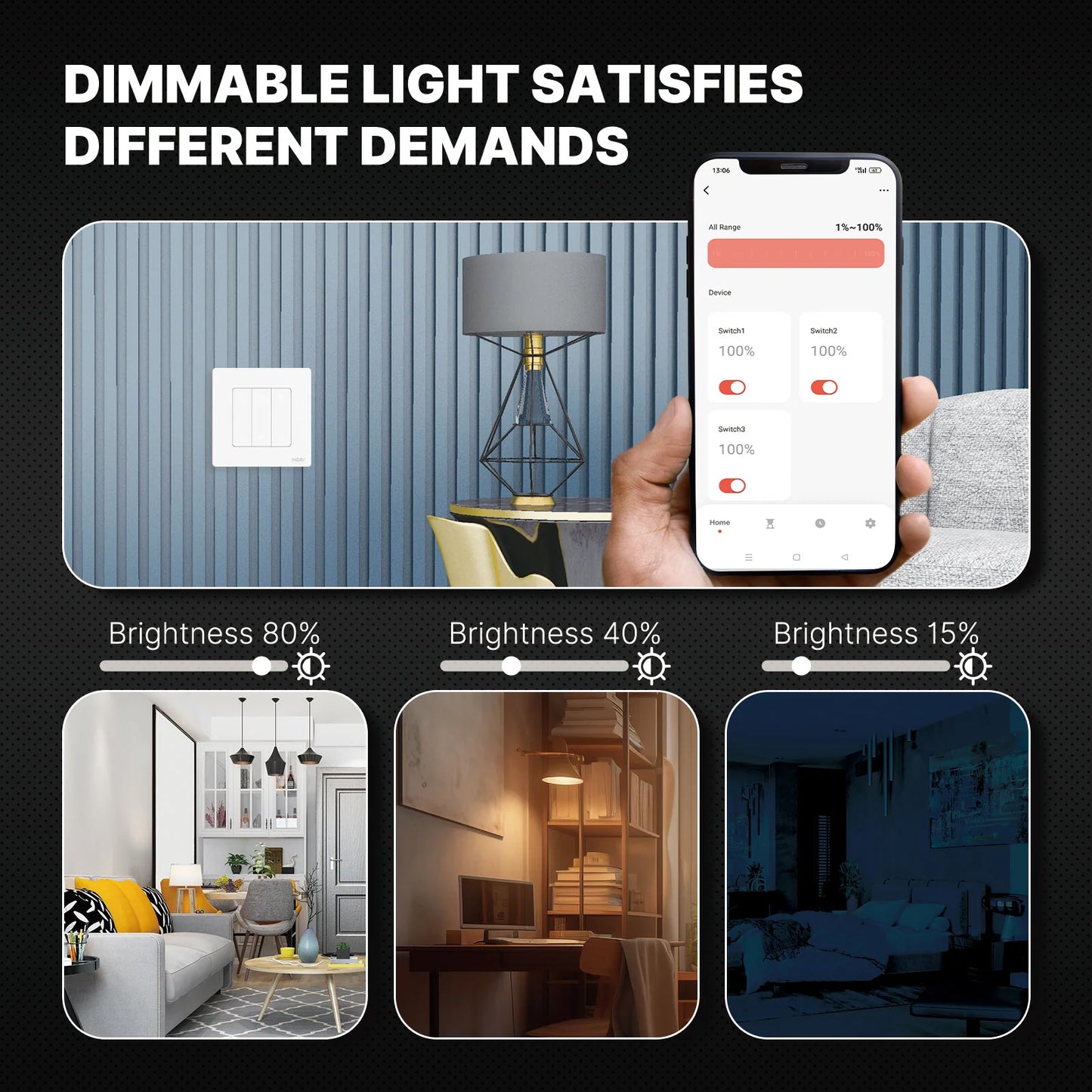 Interruptor Dimmer Star Ring Moes - Zigbee 3.0 - Branco