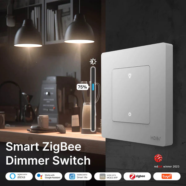 Interruptor Dimmer Star Ring Moes - Zigbee 3.0 - Branco