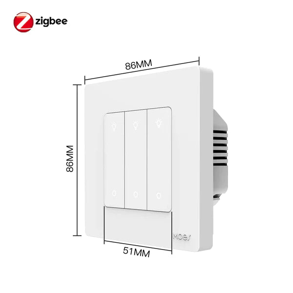 Interruptor Dimmer Star Ring Moes - Zigbee 3.0 - Branco