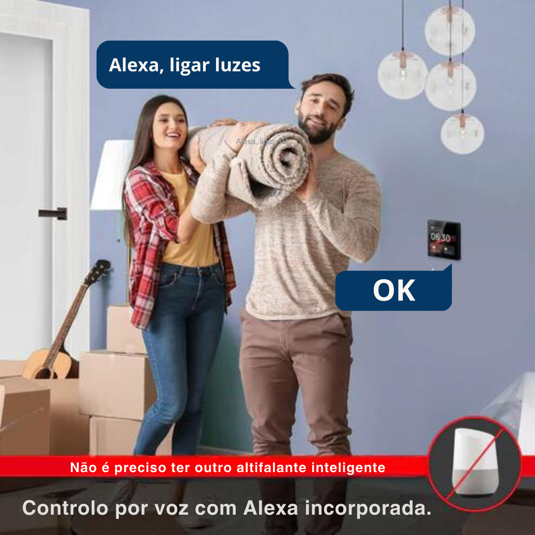 Gateway Zigbee 3.0 Touchscreen 4" Moes com Alexa Incorporada - Tuya / Smartlife