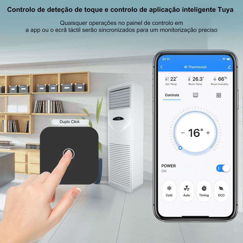 Termostato infrarrojo inteligente para aire acondicionado - Tuya / Smartlife