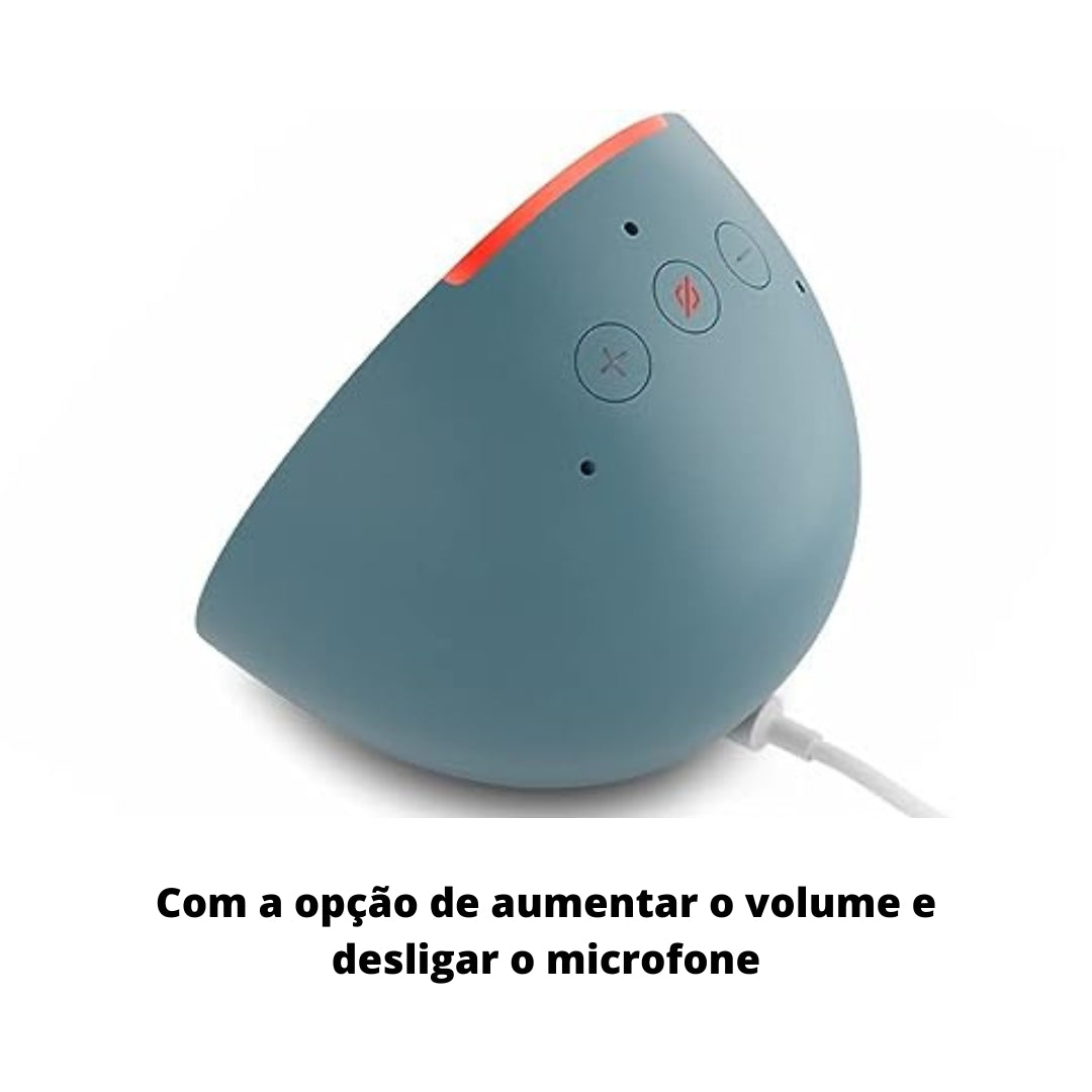 Eco Pop | Altavoz compacto e inteligente de sonido completo con Wi-Fi, Bluetooth y Alexa | Antracita