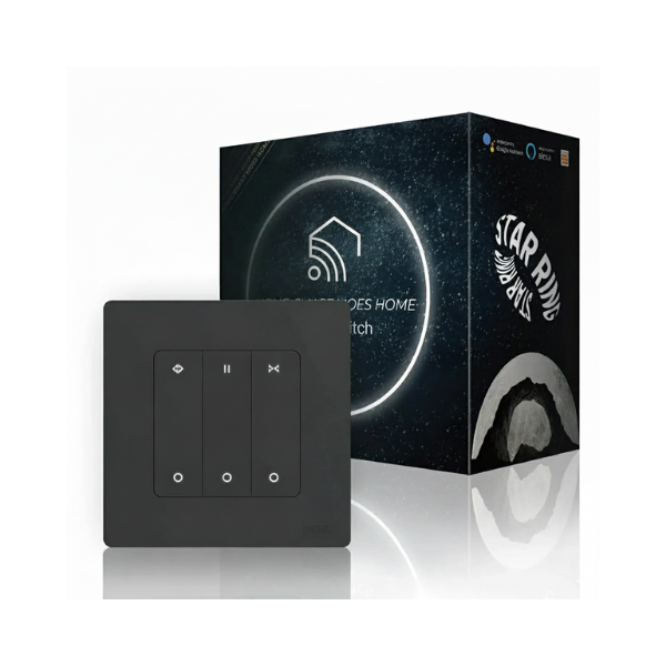 Interruptor Estores Star Ring - Zigbee 3.0 - Cinzento