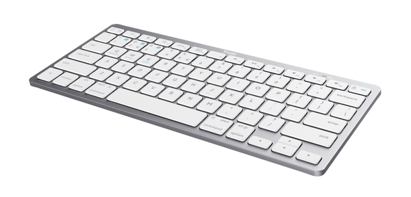 Teclado Trust Bluetooth Cinza e Branco - Win/Mac/Android - Layout PT