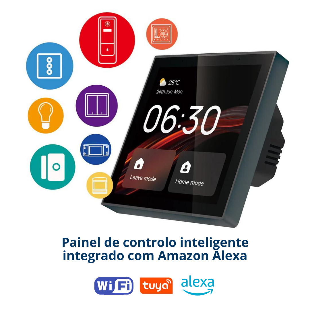 Gateway Zigbee 3.0 Touchscreen 4" Moes com Alexa Incorporada - Tuya / Smartlife