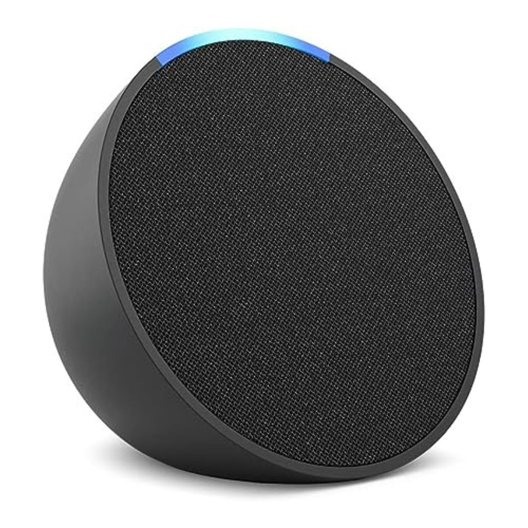 Eco Pop | Altavoz compacto e inteligente de sonido completo con Wi-Fi, Bluetooth y Alexa | Antracita