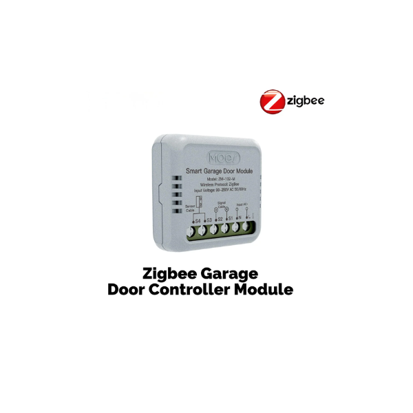 Módulo Controlador de Porta de Garagem ZigBee Compatível com Tuya/Smart Life