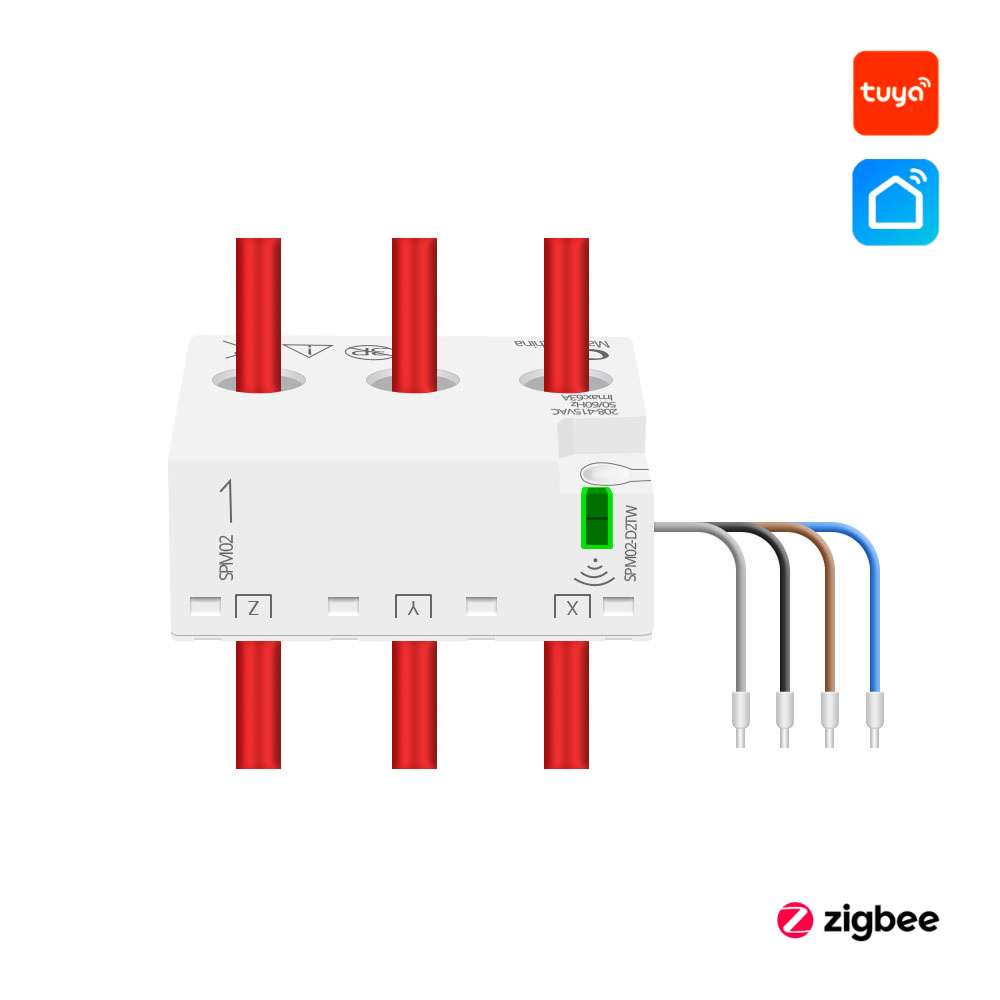Medidor de consumo trifásico - Zigbee - Tuya / Smartlife