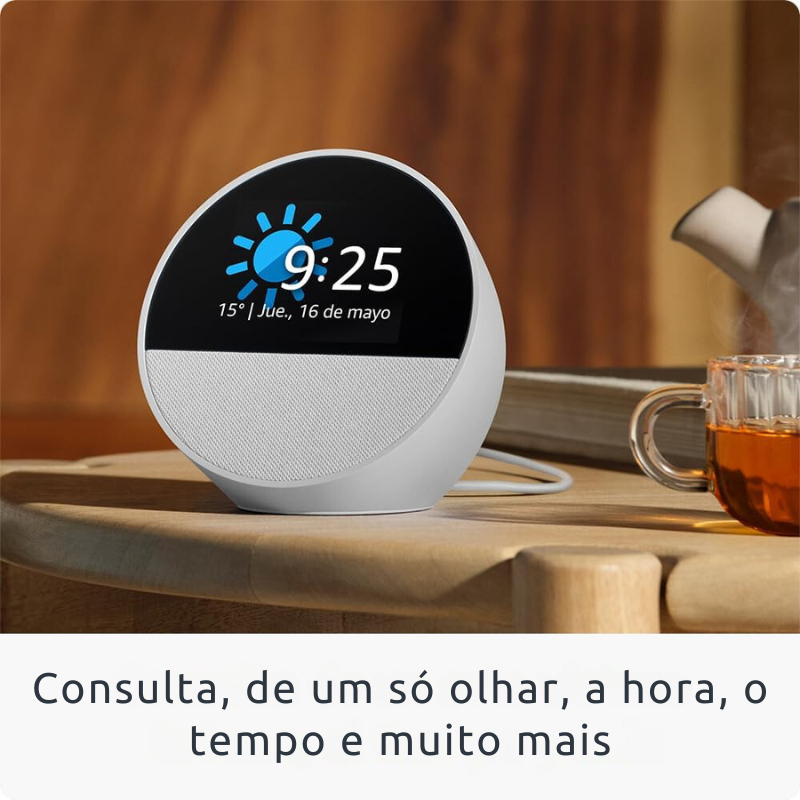 Nuevo Echo Spot, reloj inteligente con alarma y vibración + Alexa