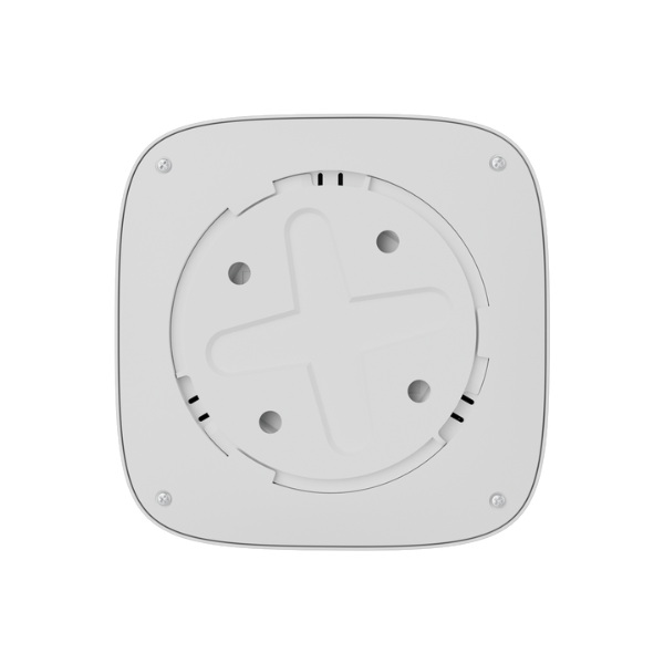 Detector de humo inalámbrico de 868 MHz con sensor de temperatura y sirena, color blanco - Ajax