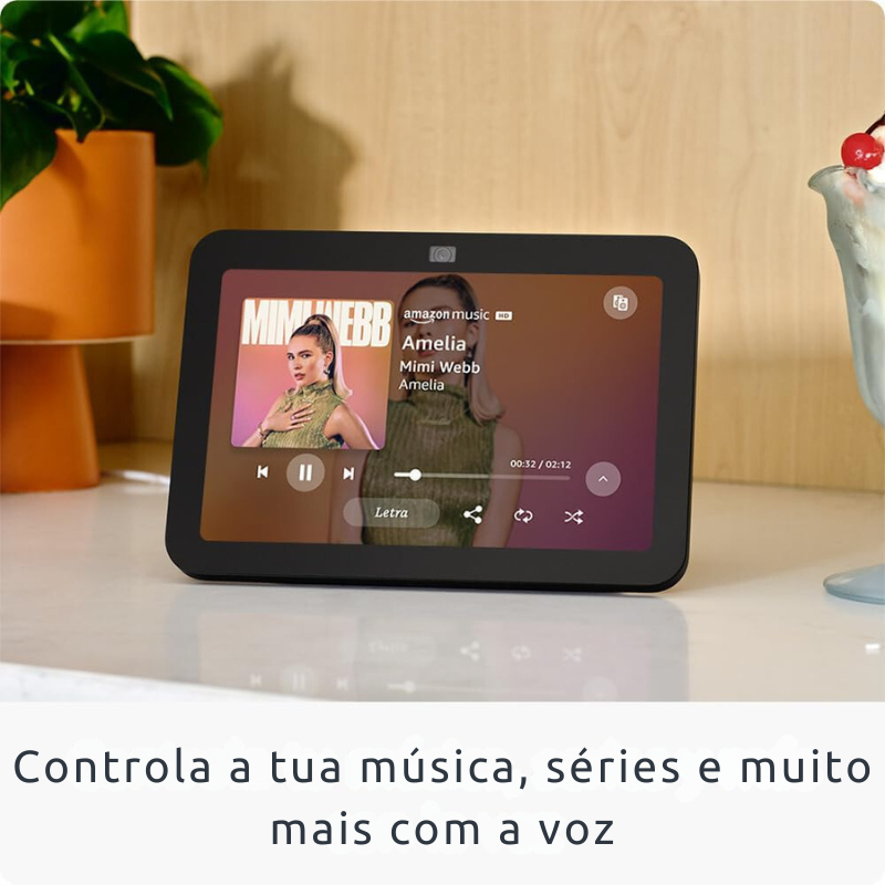 Echo Show 8 (3.ª generación, modelo 2023) | Pantalla táctil inteligente de alta definición con audio espacial, controlador de hogar digital y Alexa