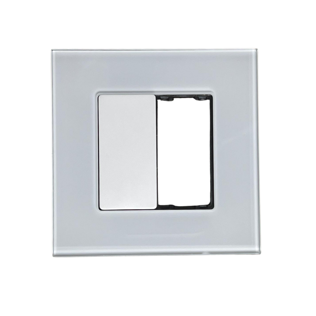 Tomada 1/2 Cega para Integração - Branco - 86-BLK-WT