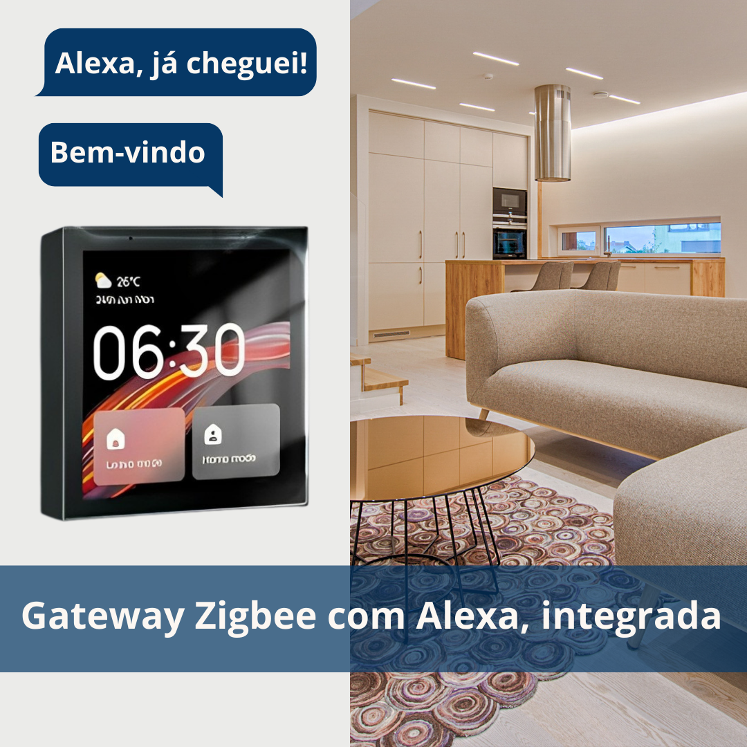 Gateway Zigbee 3.0 Touchscreen 4" Moes com Alexa Incorporada - Tuya / Smartlife