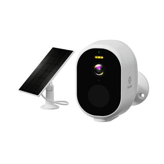 Cámara de seguridad inalámbrica para exteriores con panel solar, Tuya y SmartLife