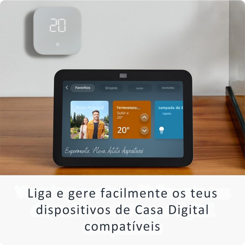 Echo Show 8 (3.ª generación, modelo 2023) | Pantalla táctil inteligente de alta definición con audio espacial, controlador de hogar digital y Alexa