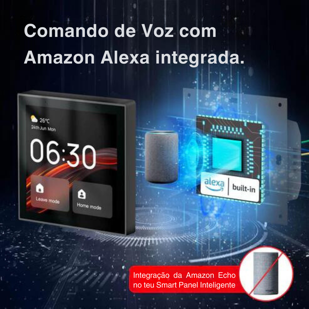 Gateway Zigbee 3.0 Touchscreen 4" Moes com Alexa Incorporada - Tuya / Smartlife