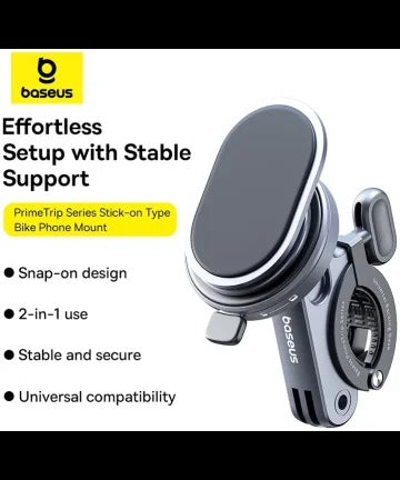 Suporte Baseus Primetrip Series Stick-On Type Bike Phone Mount Cosmic Black