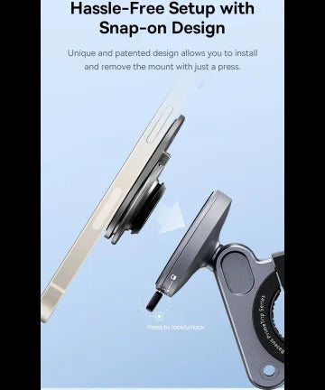 Suporte Baseus Primetrip Series Stick-On Type Bike Phone Mount Cosmic Black