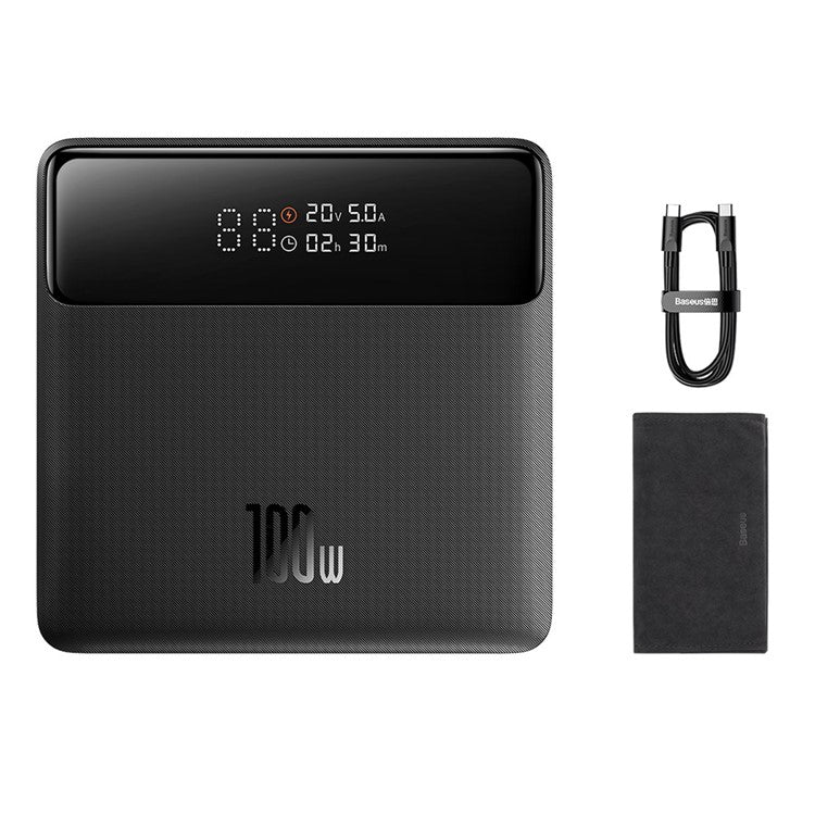 Power Bank Blade Power Digital Display Fast Charging Hd Edition 20000Mah 100W Preto