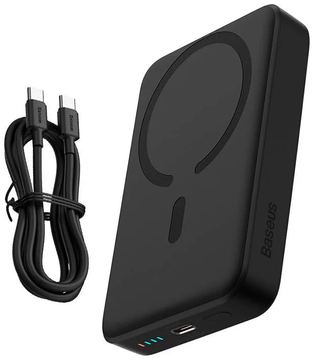 Powerbank Magnetic Mini Wireless Fast Charge 10000mAh 30W Preta