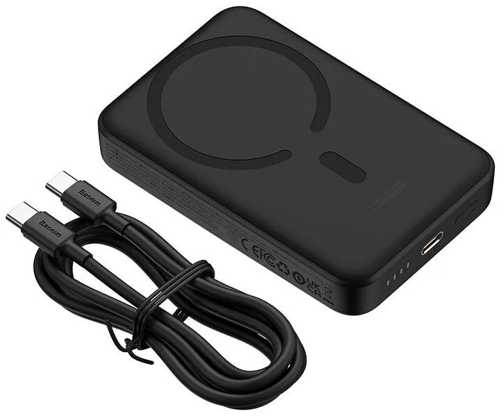 Powerbank Magnetic Mini Wireless Fast Charge 10000mAh 30W Preta