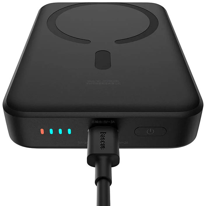 Powerbank Magnetic Mini Wireless Fast Charge 10000mAh 30W Preta