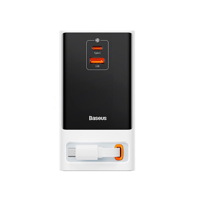 Os-Baseus Powercombo Digital Powerstrip 2Ac+1U+1C+Retractable-C 65W