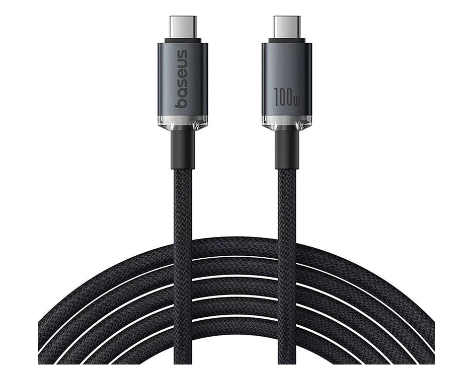 Cabo Crystal Shine Usb3.2 Full-Featured Fast-Charging Data Cabo Usb-C To Usb-C 100W 1.5M 20G
