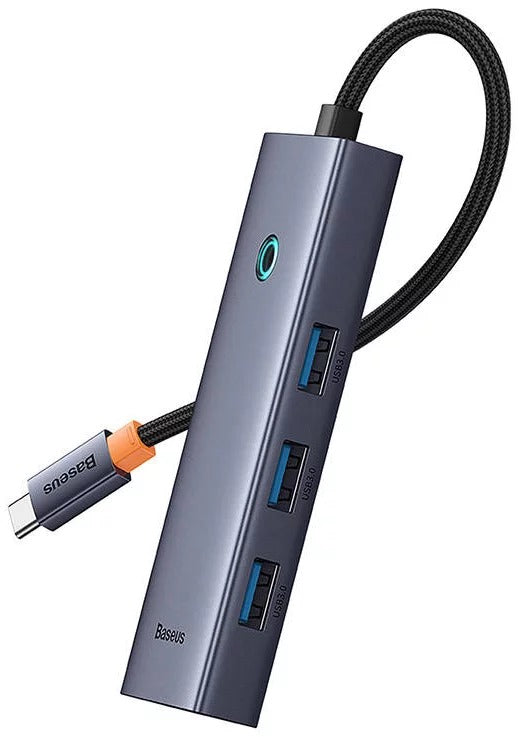 Hub USB UltraJoy Series 5-Port Space Grey (3xUSB+RJ45+PD)