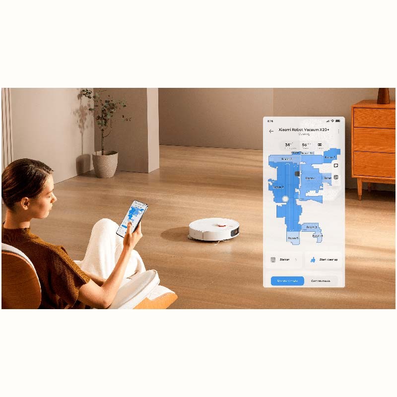 Robot Vacuum X20+ c/ Base de Auto-limpeza