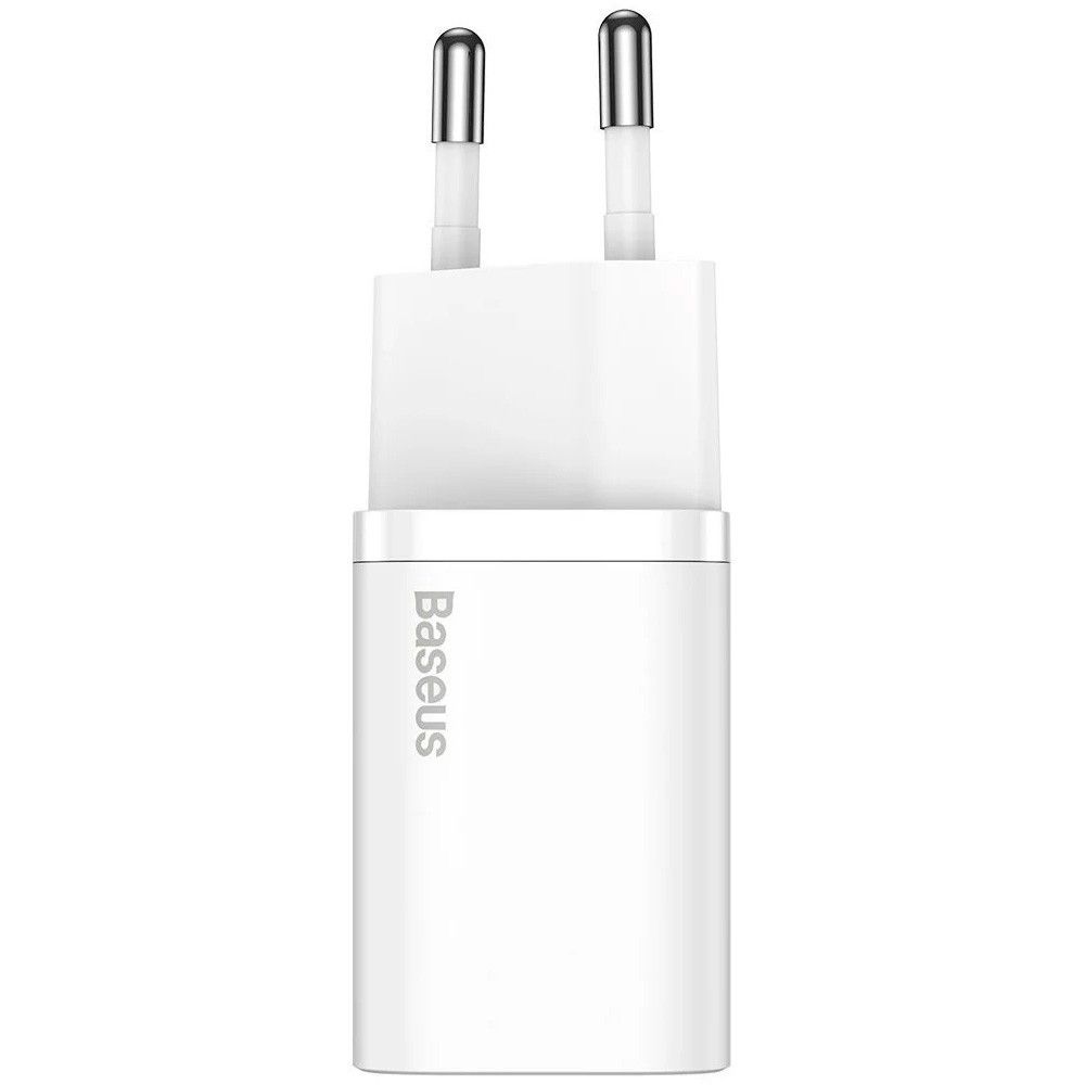 Cargador rápido Baseus Super Si con cable USB-C a Lightning de 1 m, color blanco