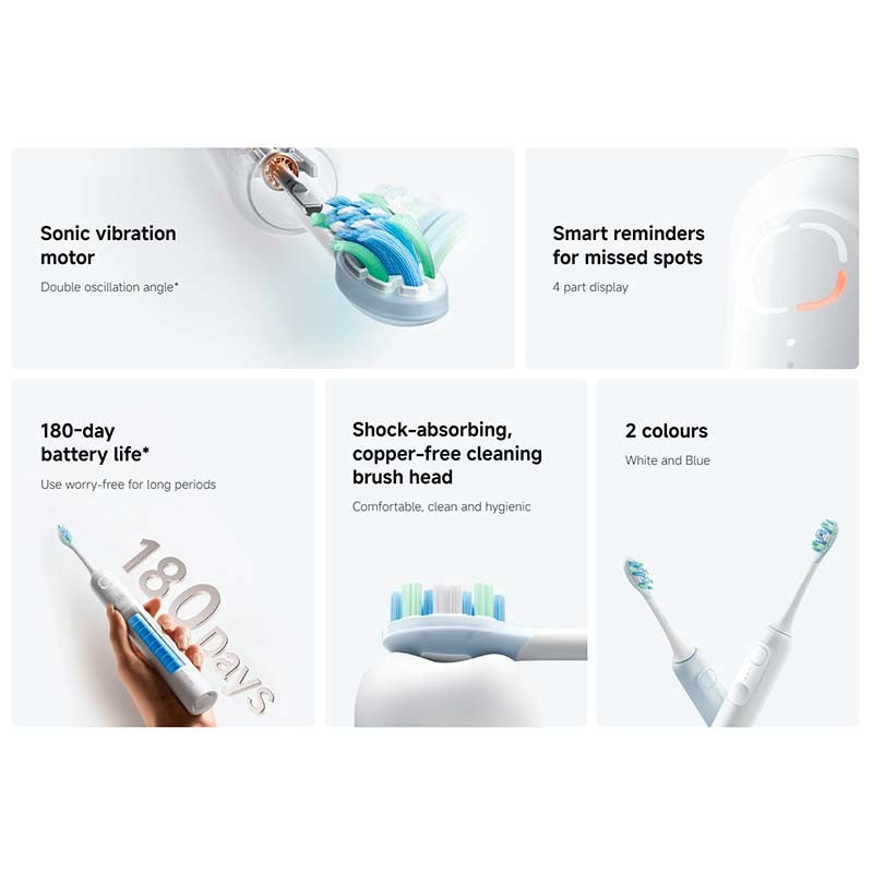 Escova de Dentes Oscillation Electric Toothbrush White Eu