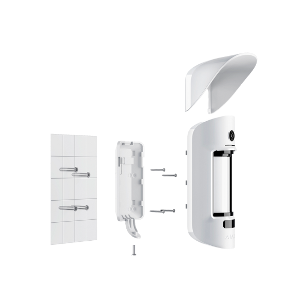 Fotodetector PIR para exterior - Inalámbrico 868 Mhz Jeweller - Detección de 3 a 15 M - Antienmascaramiento - I