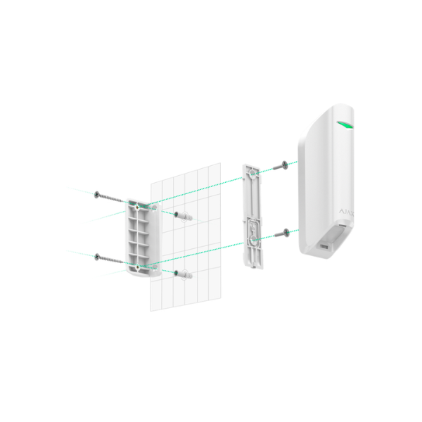 Detector Pir Tipo Cortina - Sem Fios 868 Mhz Jeweller - Certificado Grau 2 - Faixa de Detecção Conf