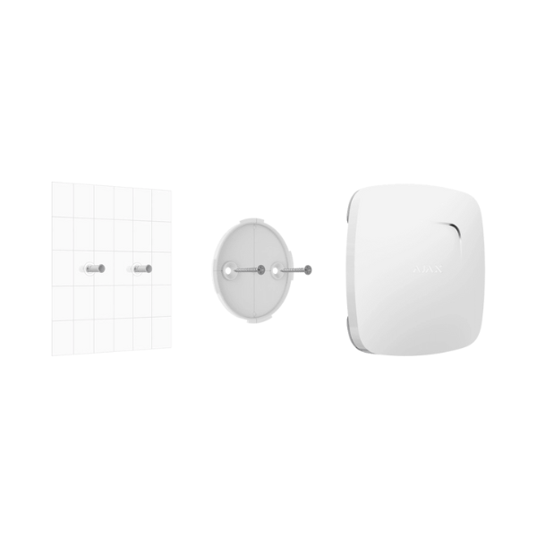 Detector de humo inalámbrico y sensor de temperatura de 868 MHz, color blanco, para alarma Ajax Aj-Hubkit