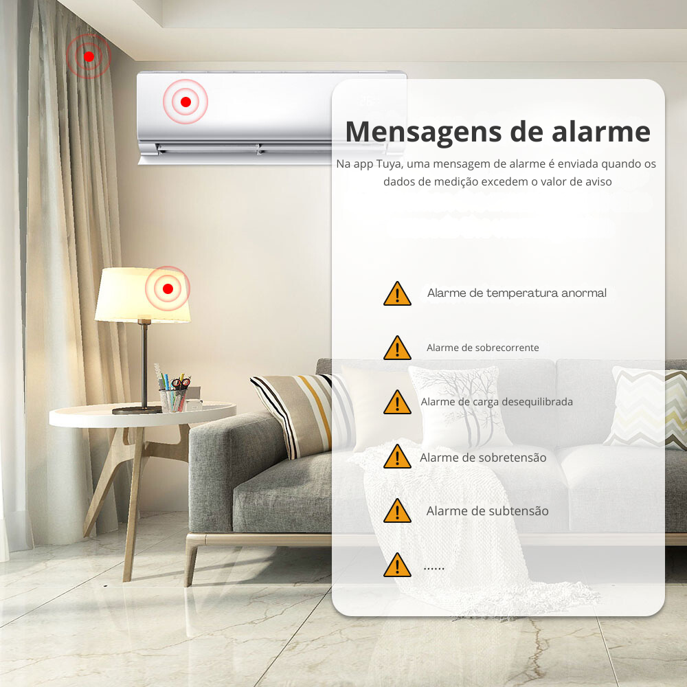 Contador de consumo trifásico - Wi-Fi - Tuya / Smartlife