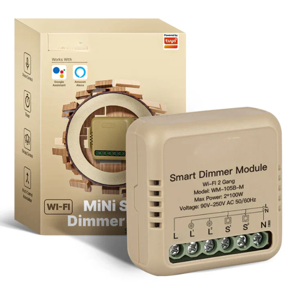 Mini Módulo Wi-Fi para Luzes Dimmer - Tuya / Smartlife