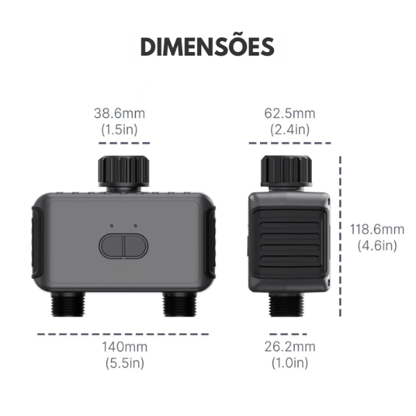 Rega Inteligente Dupla Bluetooth - Tuya / Smart Life