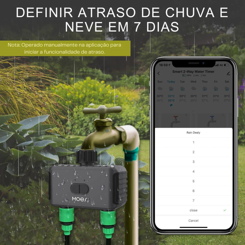 Regadera inteligente con Bluetooth dual - Moes - Tuya / Smart Life