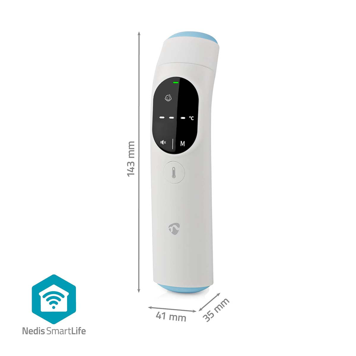 Termómetro Inteligente IR Multifunções Bluetooth - Nedis - Tuya / SmartLife