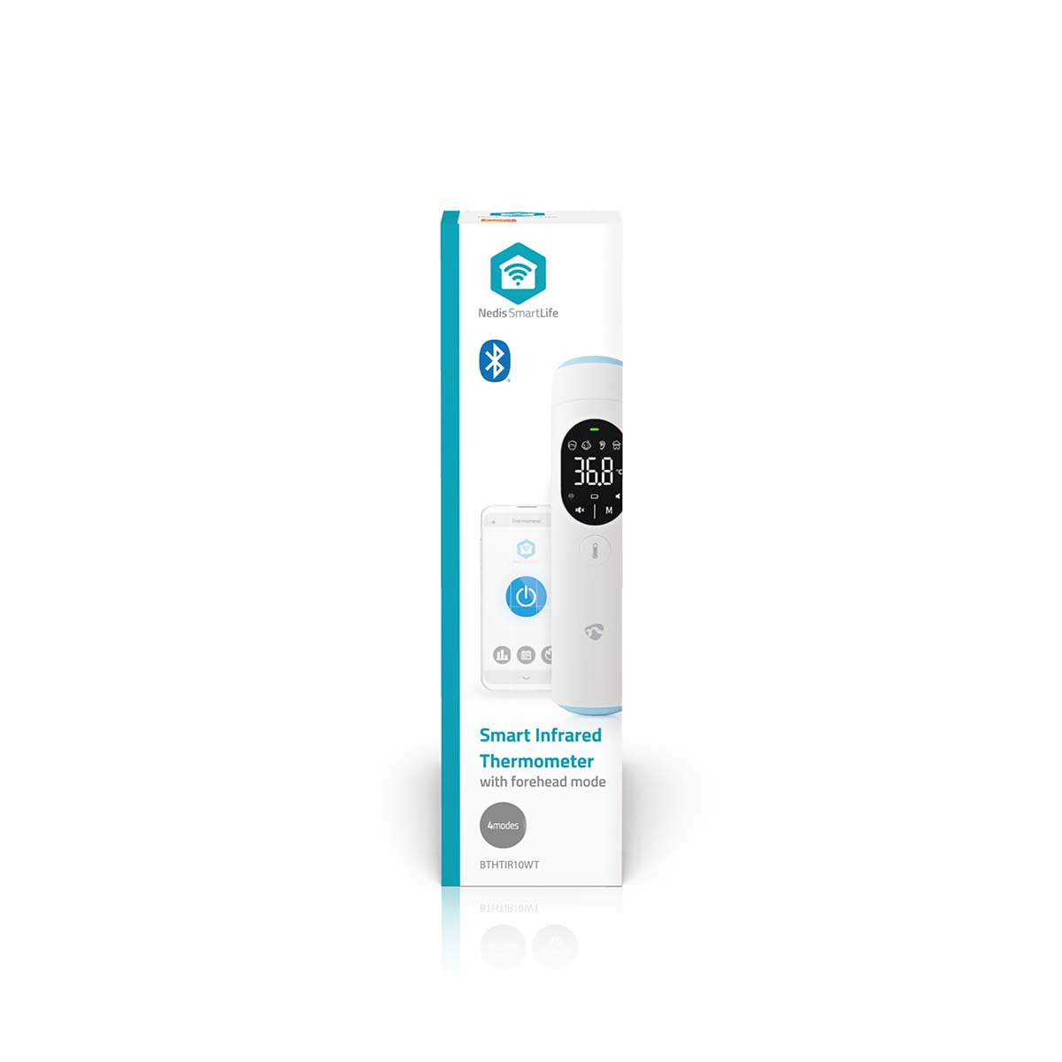 Termómetro Inteligente IR Multifunções Bluetooth - Nedis - Tuya / SmartLife