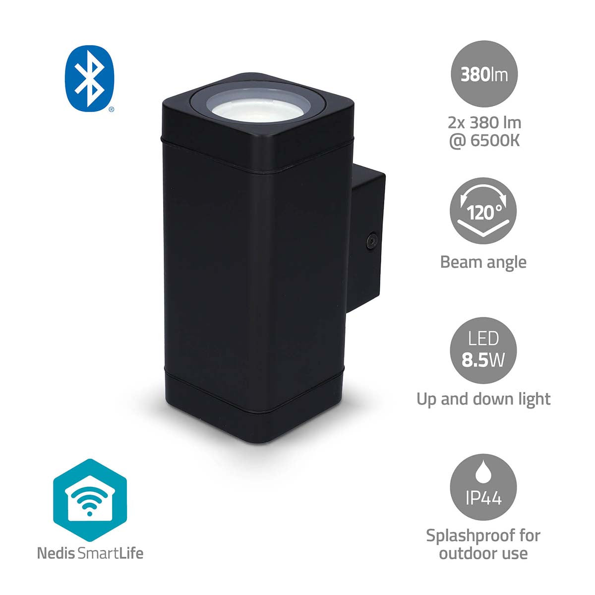 Luz para Exterior Inteligente Bluetooth - Nedis - Tuya / SmartLife