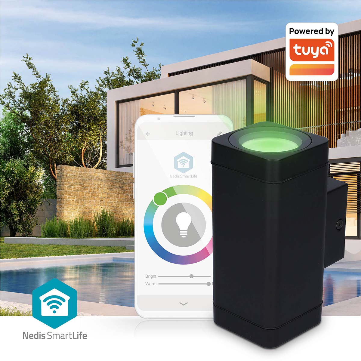 Luz para Exterior Inteligente Bluetooth - Nedis - Tuya / SmartLife