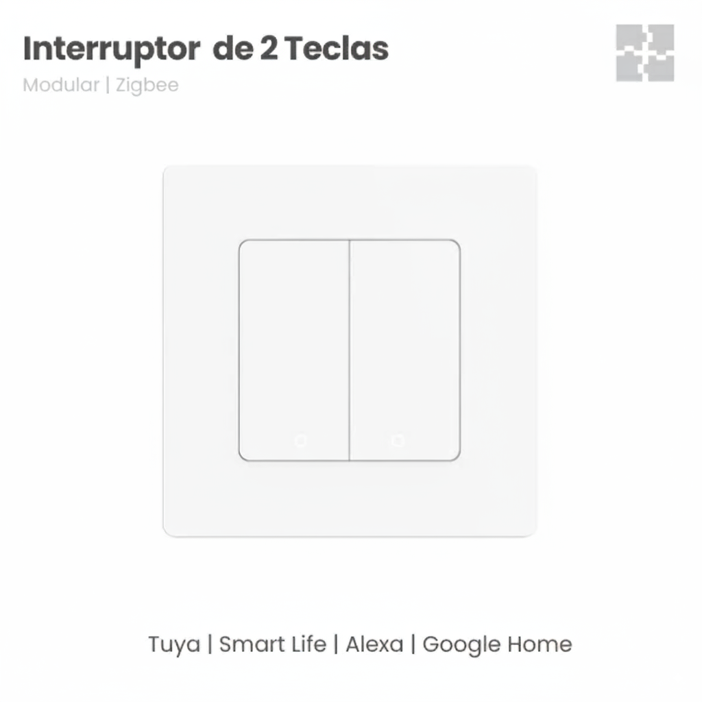 Interruptor Star Ring Zigbee 3.0 - 2 Gang - Branco