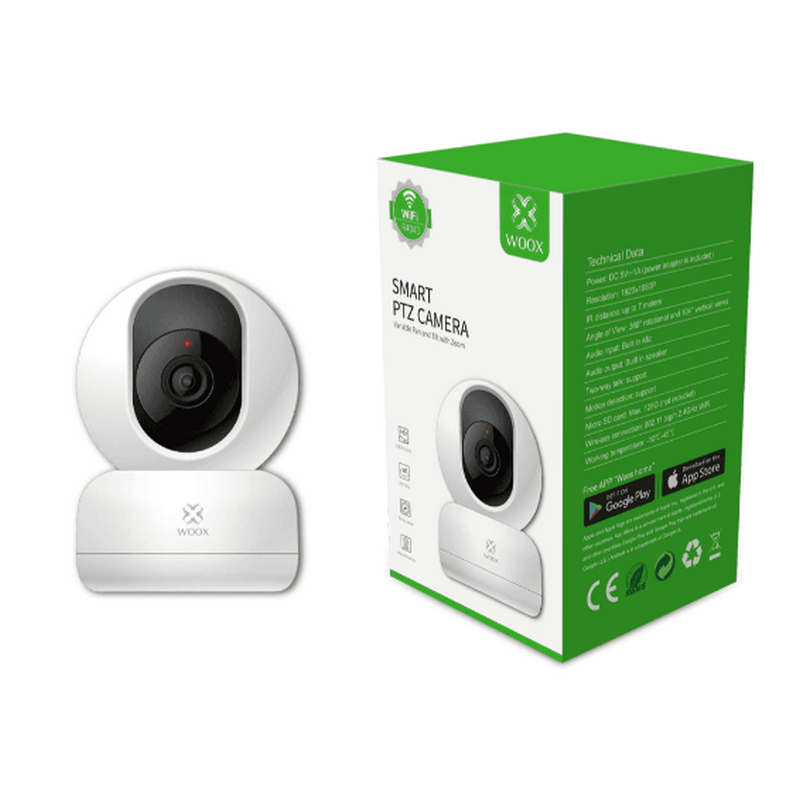 Câmara interna PTZ HD 360 ° Woox / Tuya / Smart Life