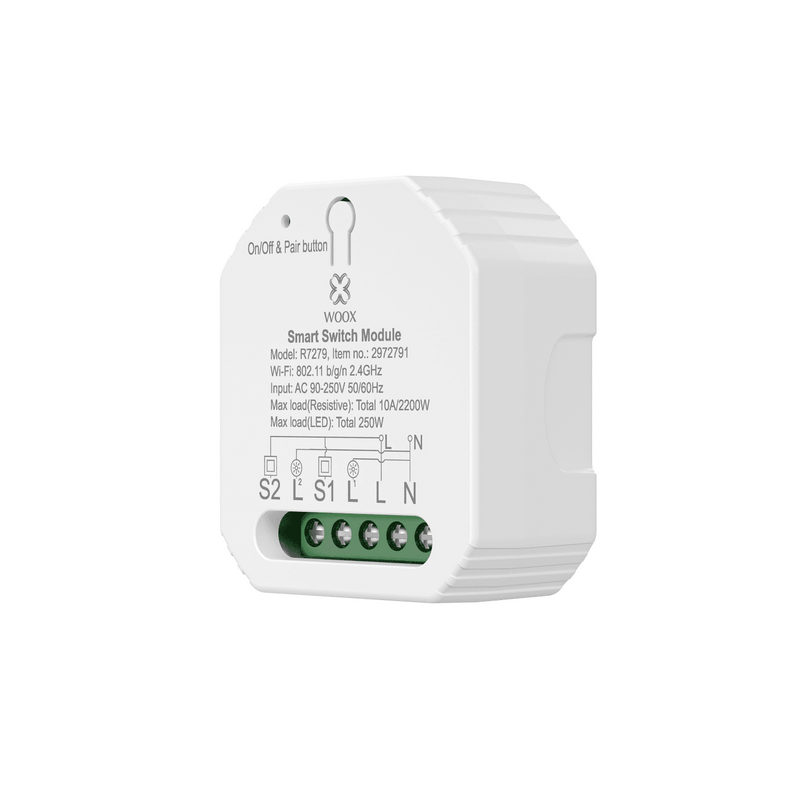 Módulo de Luzes Wi-Fi Duplo (2 gang) - Woox