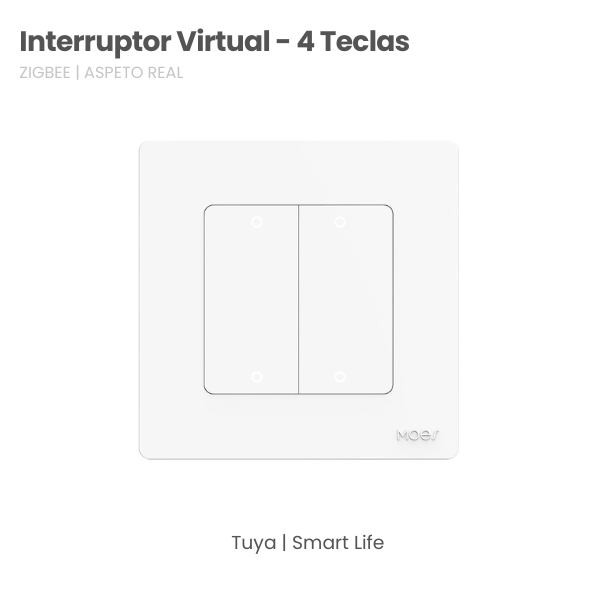 Interruptor Virtual Star Ring Moes - Zigbee 3.0 - Branco