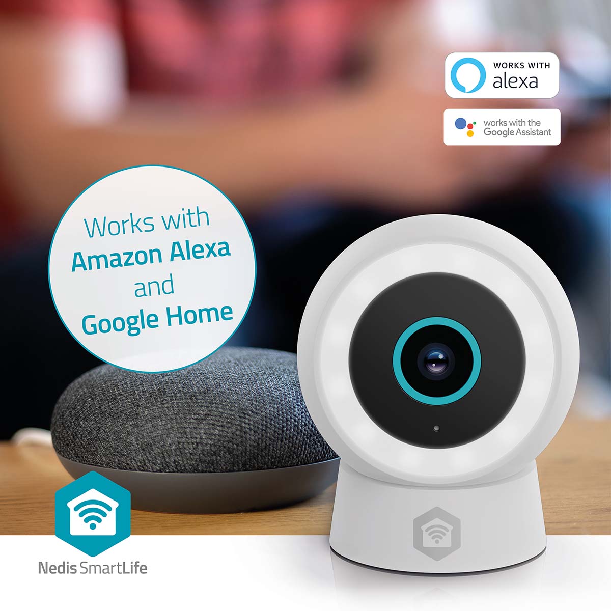 Câmara p/Exterior e Interior com Deteção de Movimento - Nedis - Tuya / SmartLife