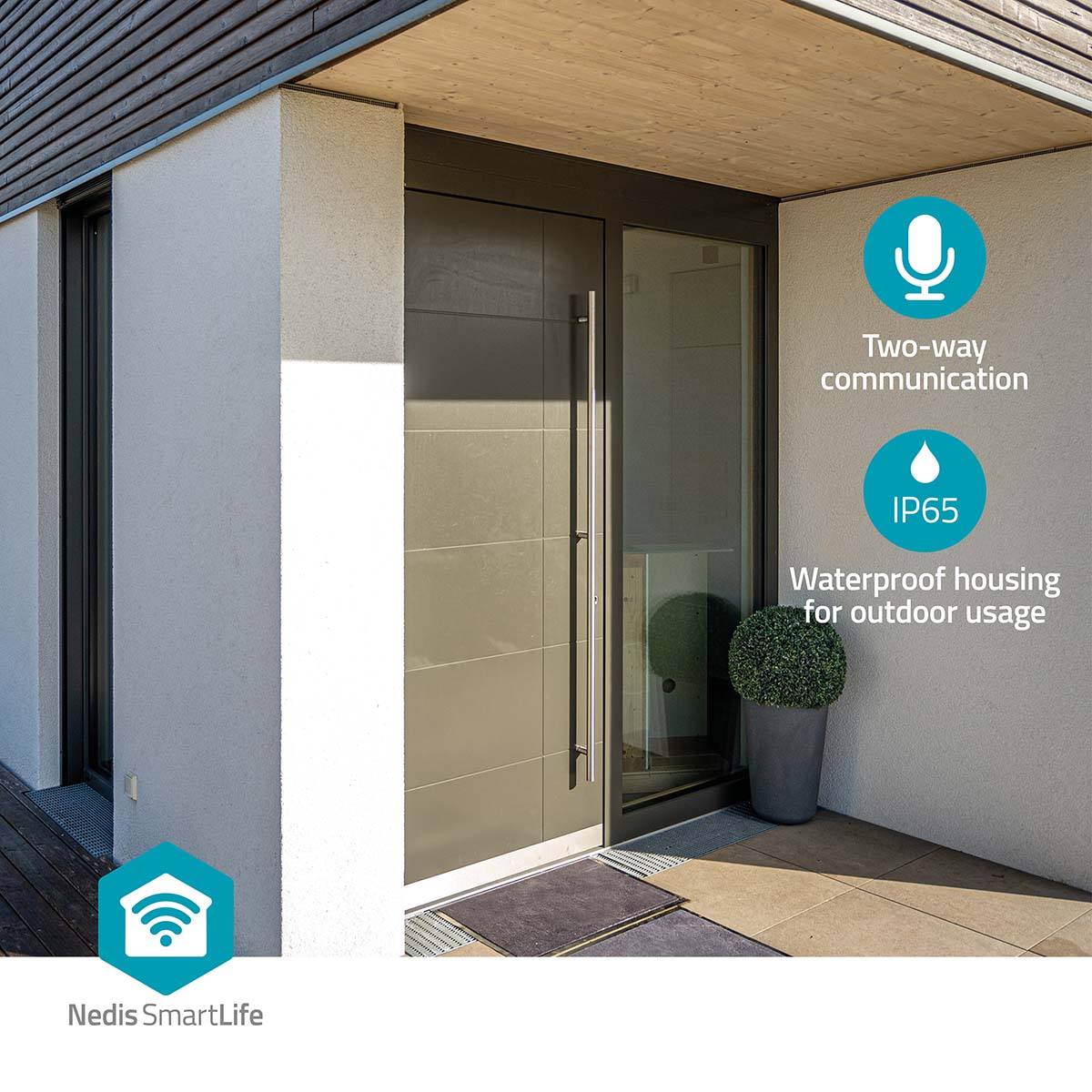 Câmara p/Exterior e Interior com Deteção de Movimento - Nedis - Tuya / SmartLife