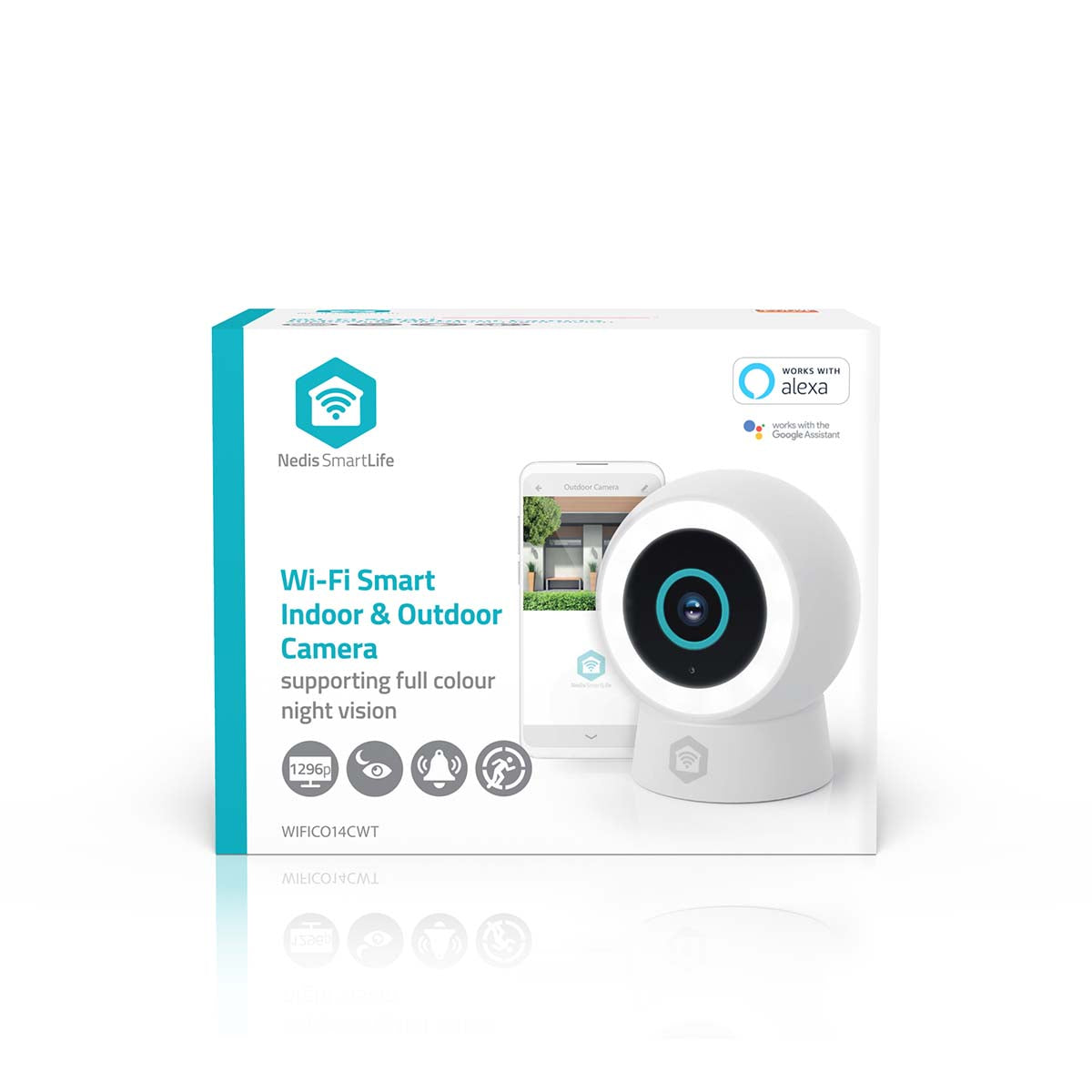 Câmara p/Exterior e Interior com Deteção de Movimento - Nedis - Tuya / SmartLife